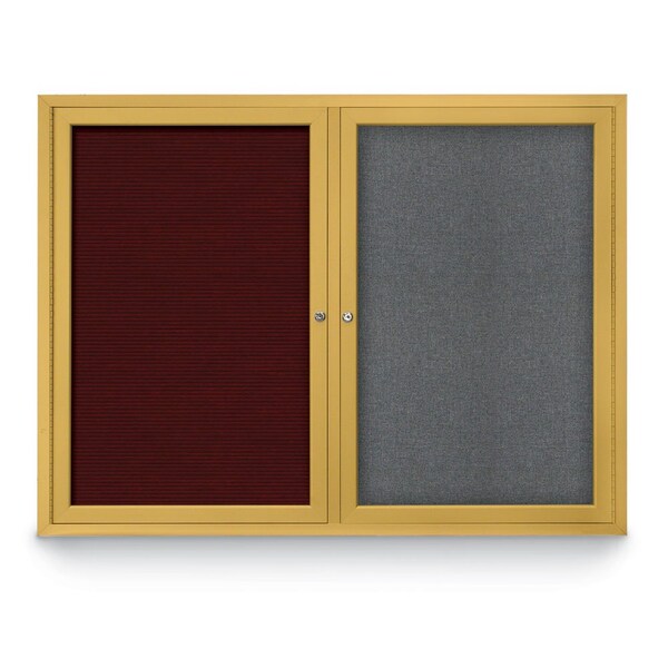 Corkboard, Burgundy/Satin, 18" x 24"